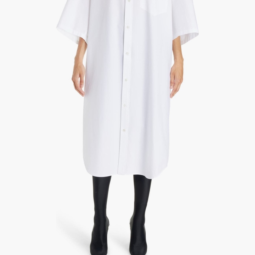 Balenciaga White Shirt Dress
